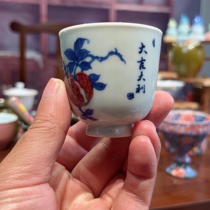 瓷片景德镇高温手绘陶瓷
