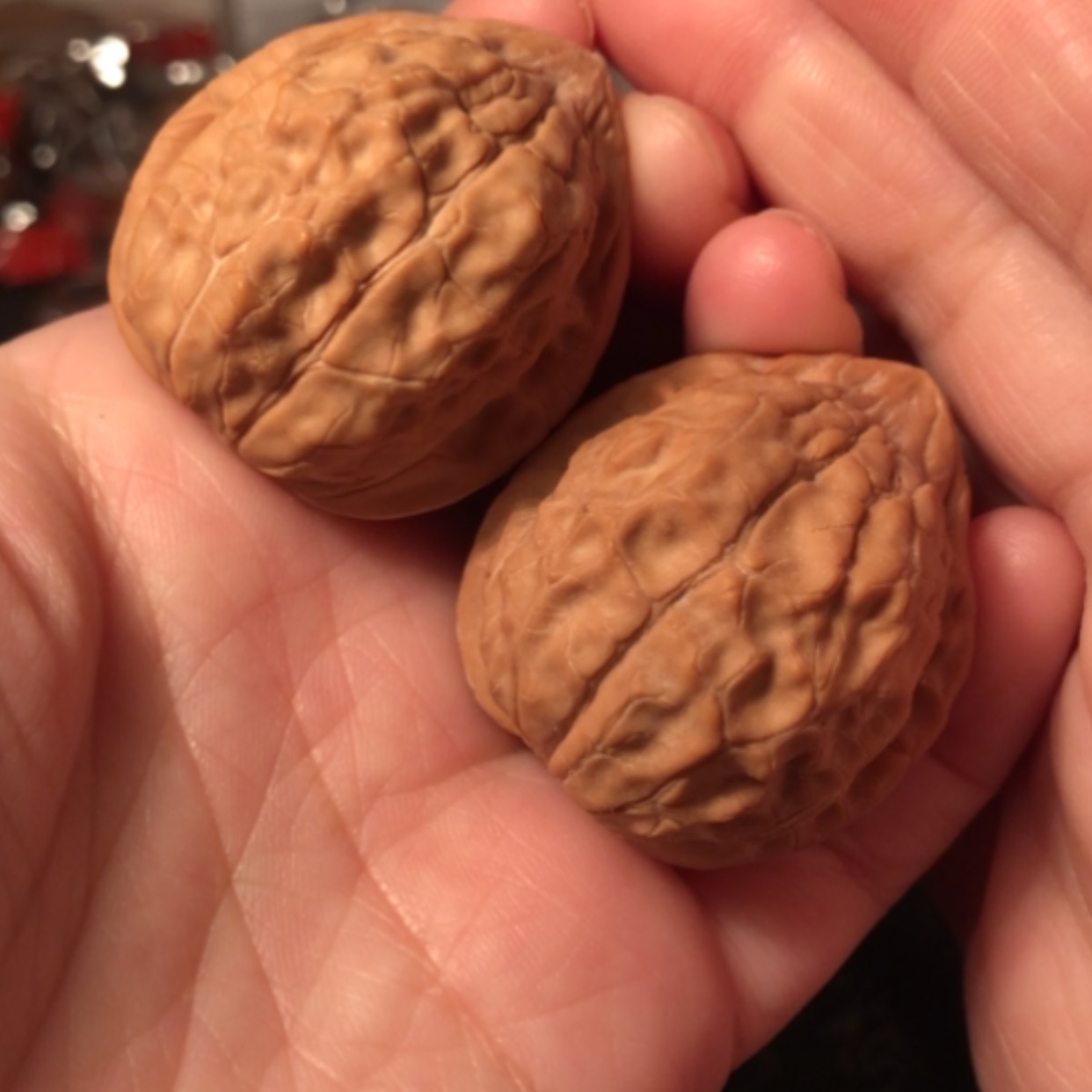 【闪购商品】文玩核桃把件龟甲纹35