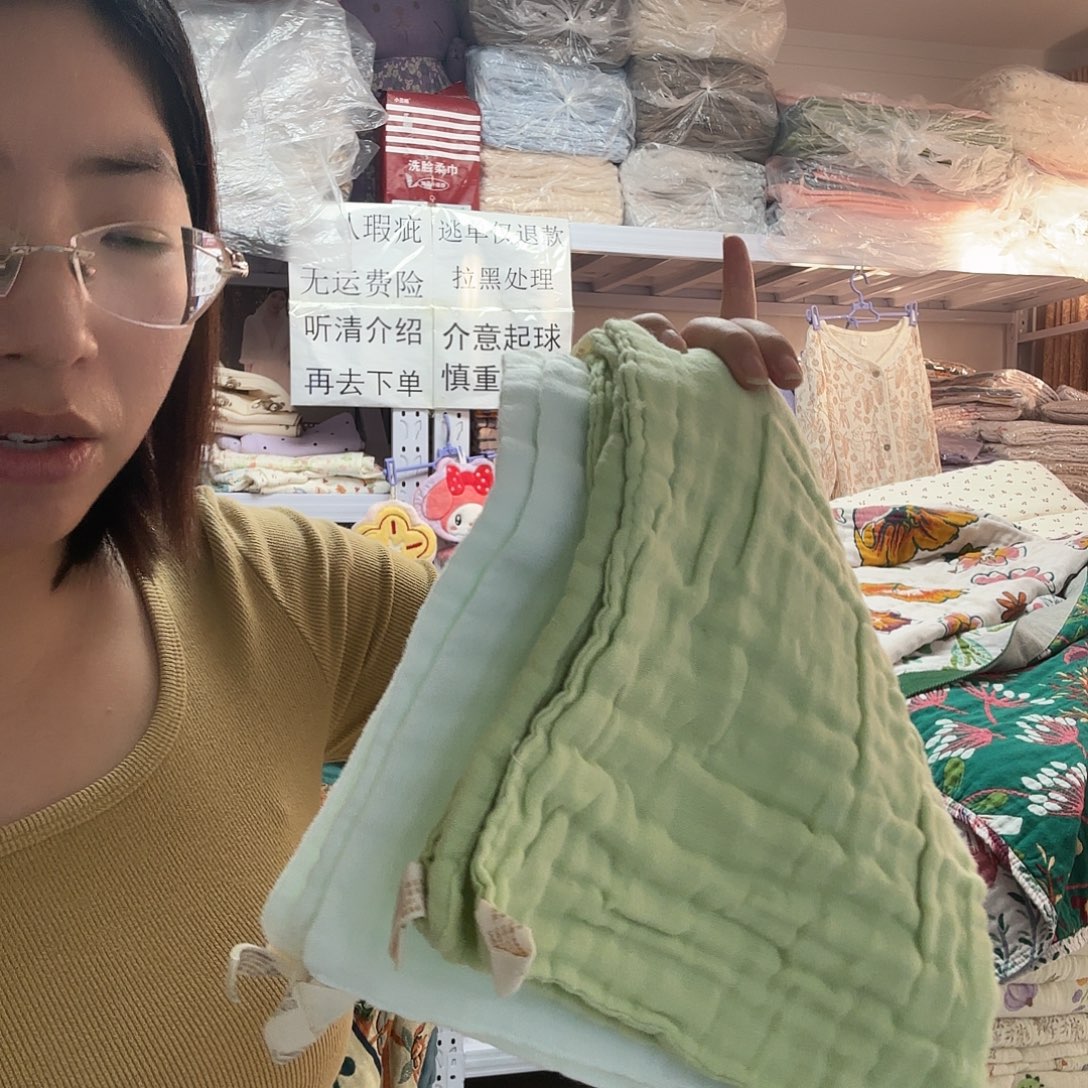 棉六天纯棉纱布方巾