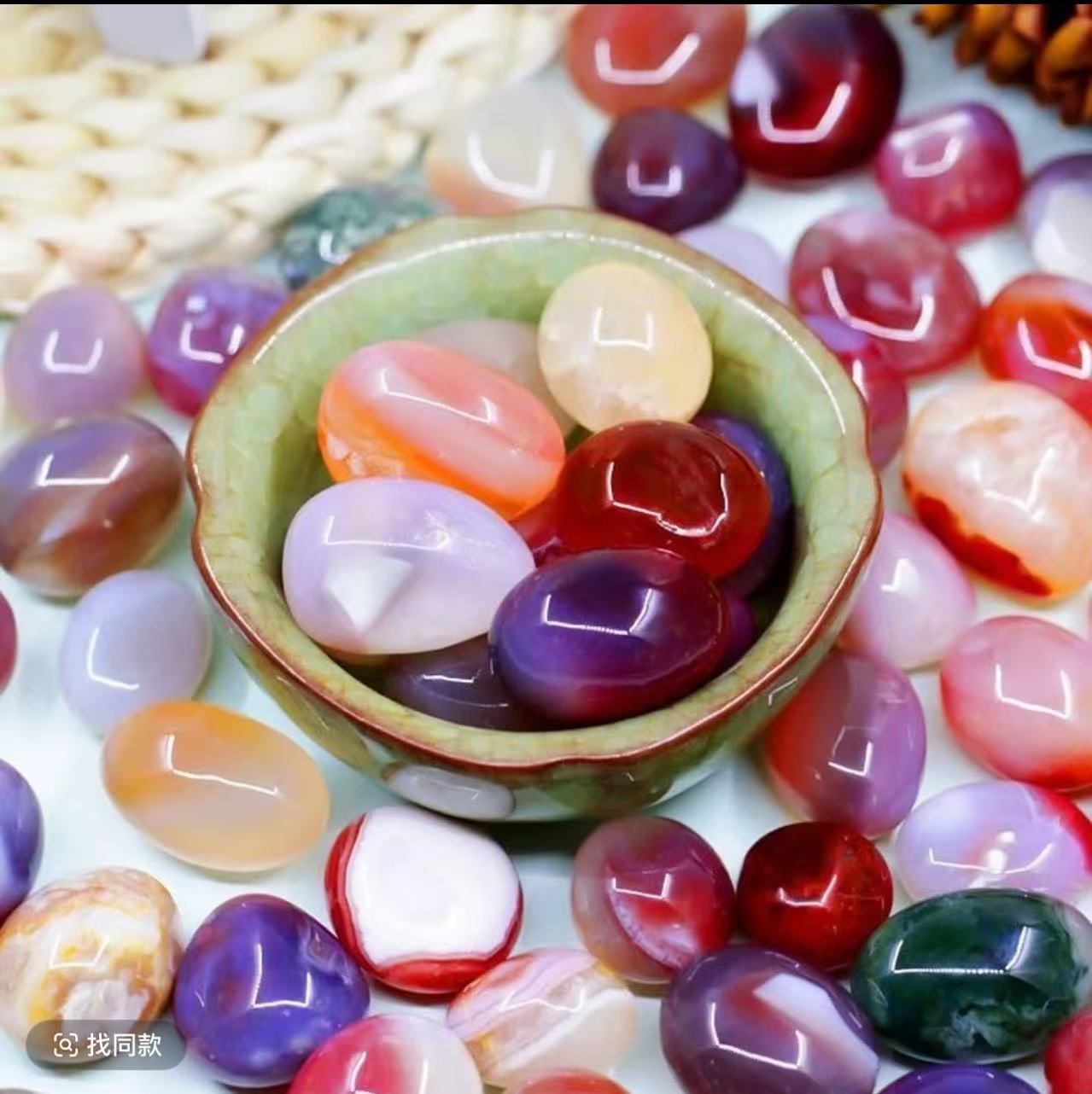 彩石奇石盆景石水石(以直播间讲解为准多样性发货)