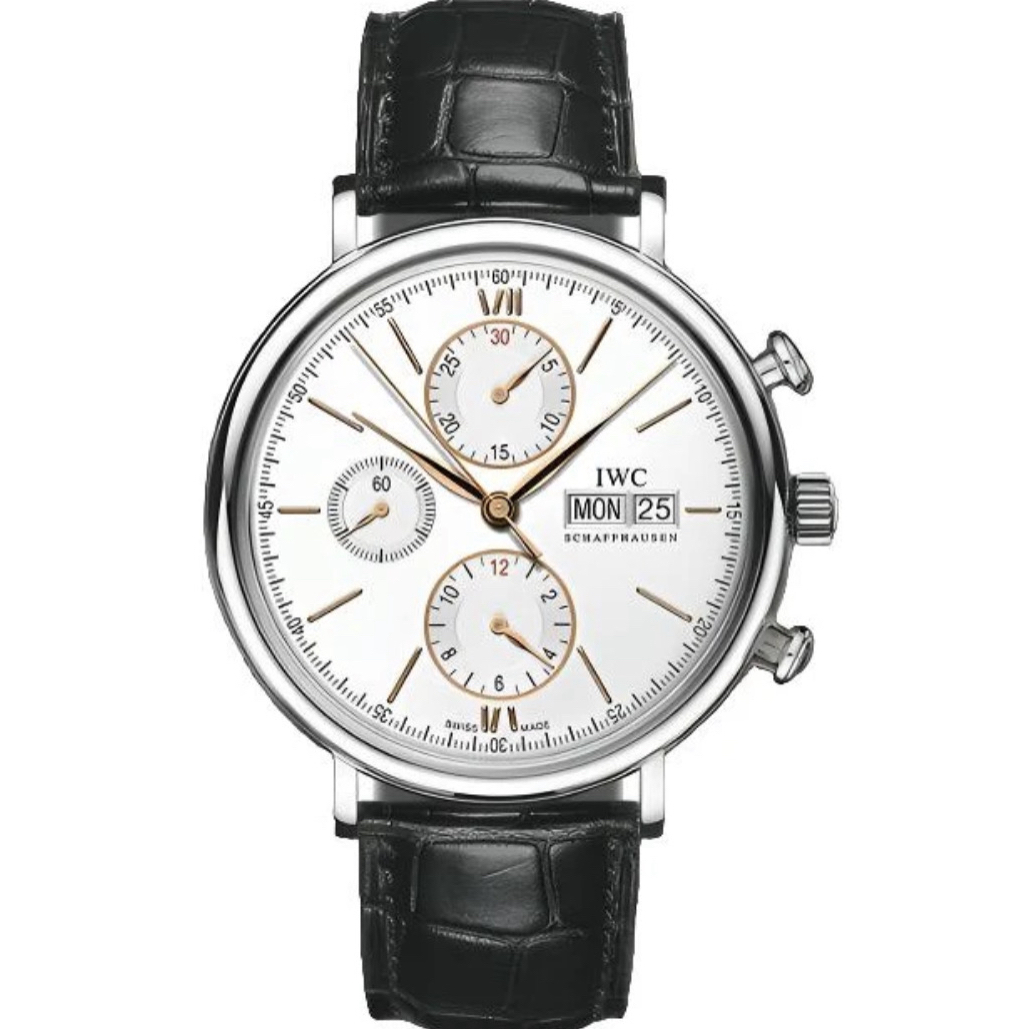 99新 IWC/万国 柏涛菲诺手表名表机械表391022/表径42/金针/计时