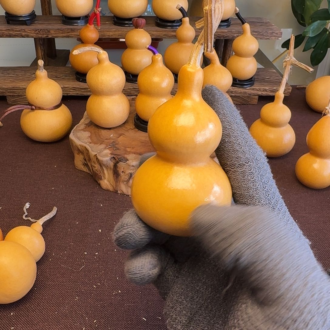 窗***雪恭喜发财纯天然葫芦