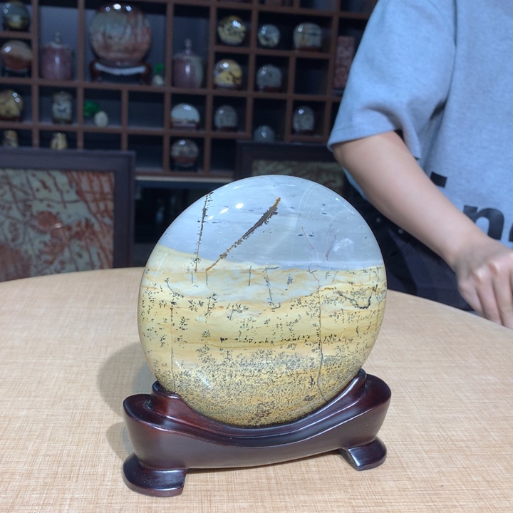 ，广西国画石摆件，收藏观赏