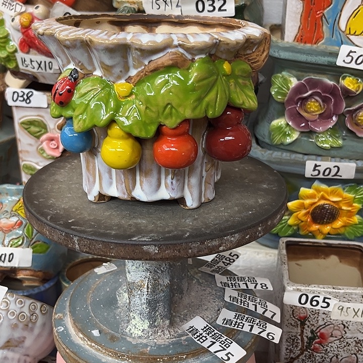 粗陶材质多肉花盆