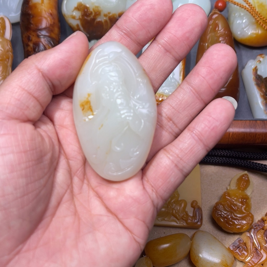 和田玉挂件未镶嵌吾*