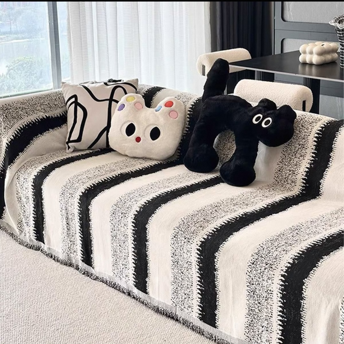 钢琴键雪尼尔加厚雪尼尔盖沙发客厅防尘