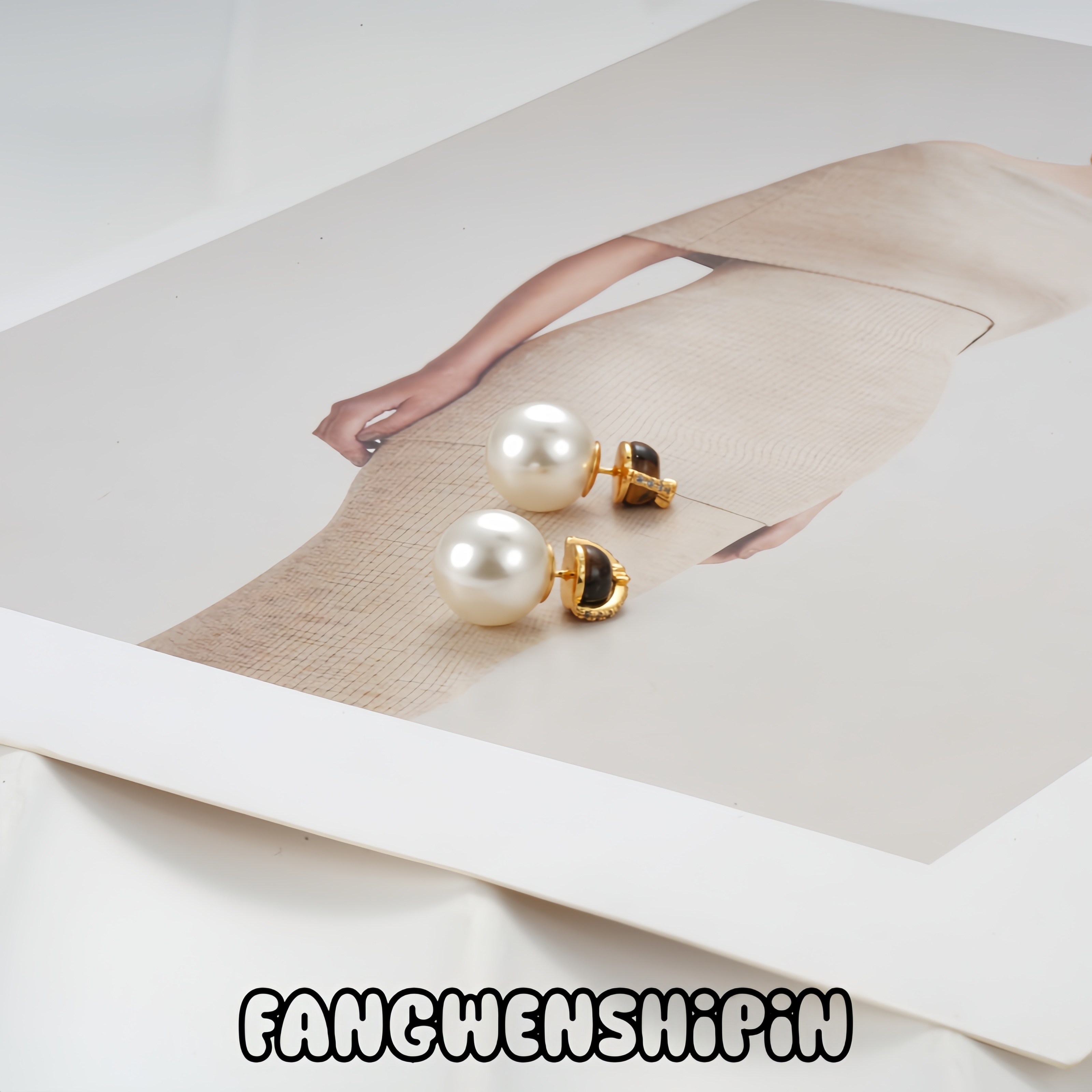 铜合金锆石耳饰 【镀K金】【925银针】耳环4446