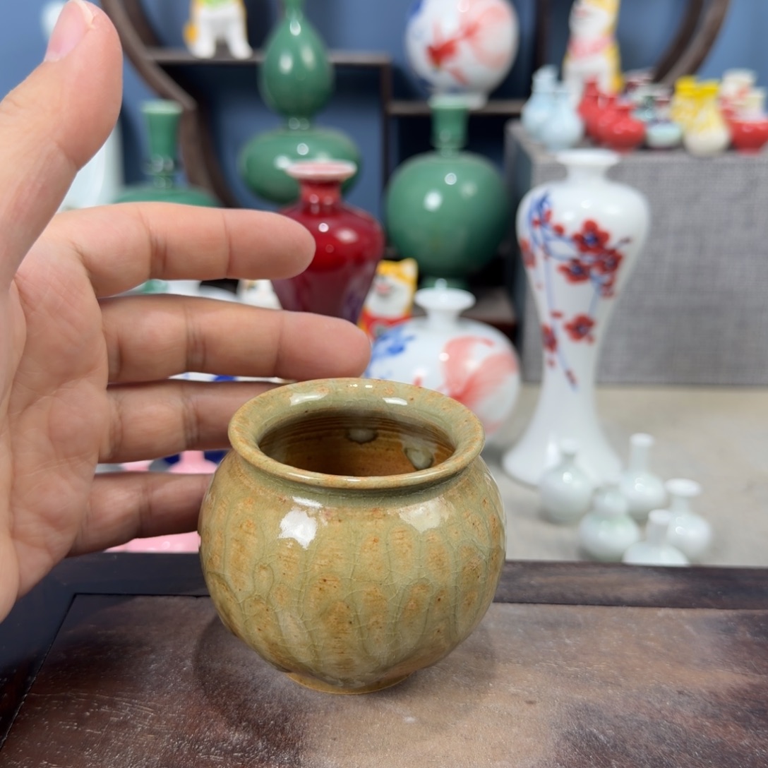 陶瓷手工小花器摆件