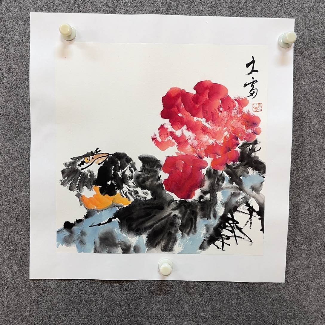 国画大雷老师手绘作品