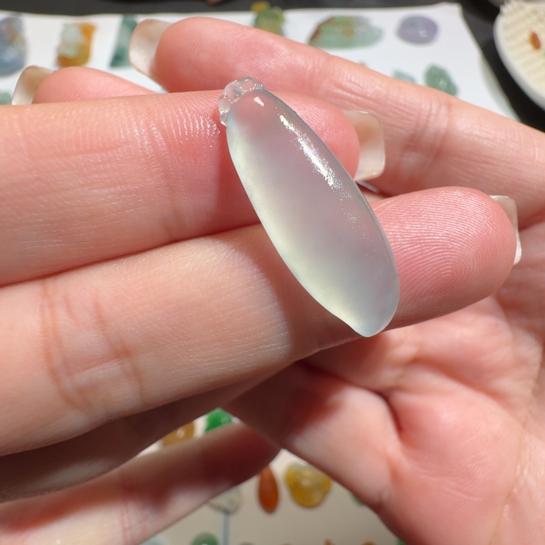 定制翡翠未镶嵌冰种福瓜