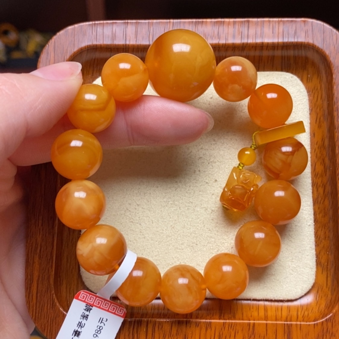 【闪购商品】蜜蜡手链未镶嵌手串