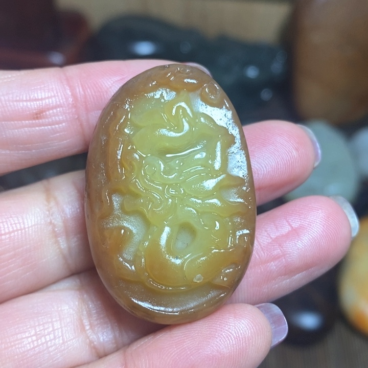 和田玉（糖玉）挂件未镶嵌