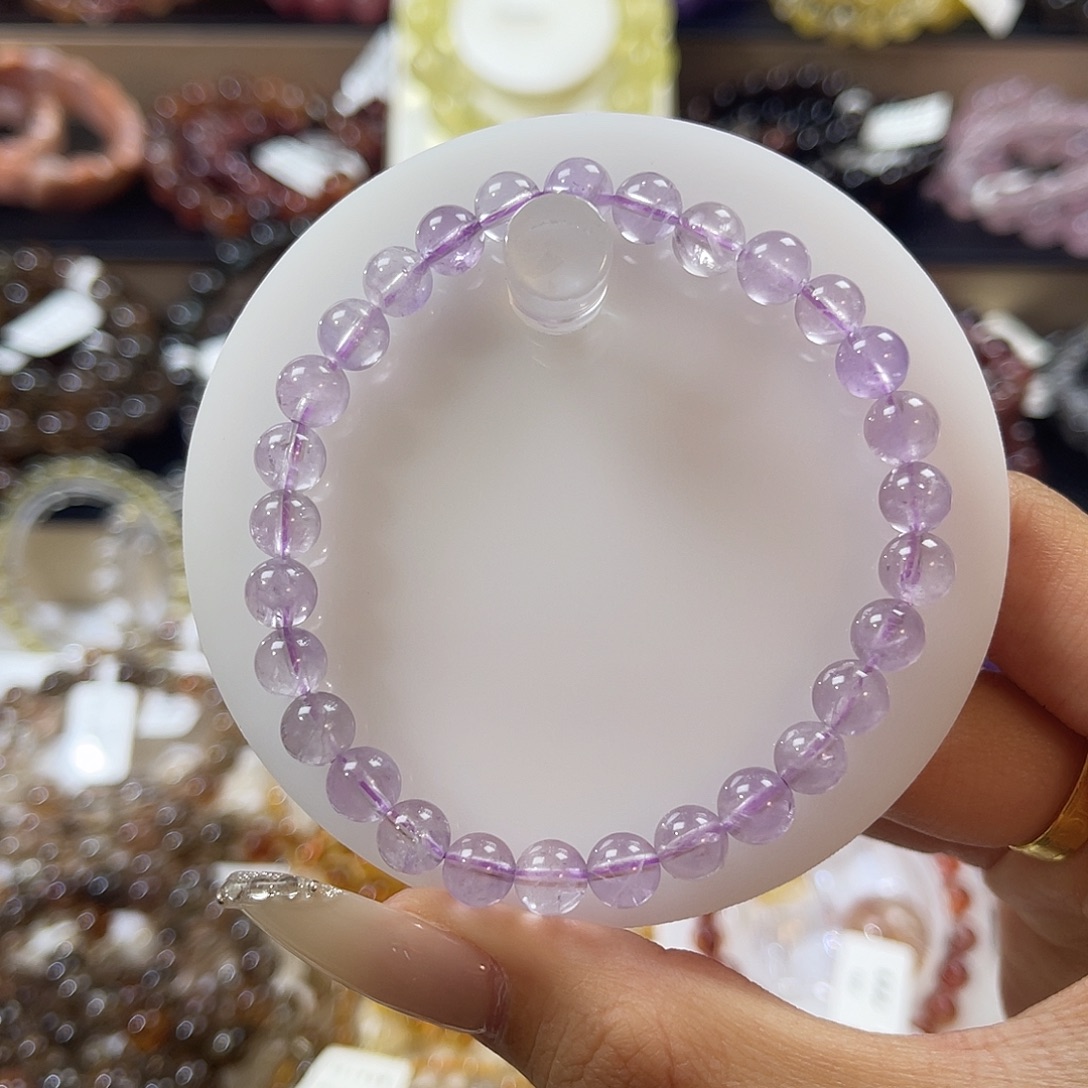 手串水晶未镶嵌紫水晶 6+