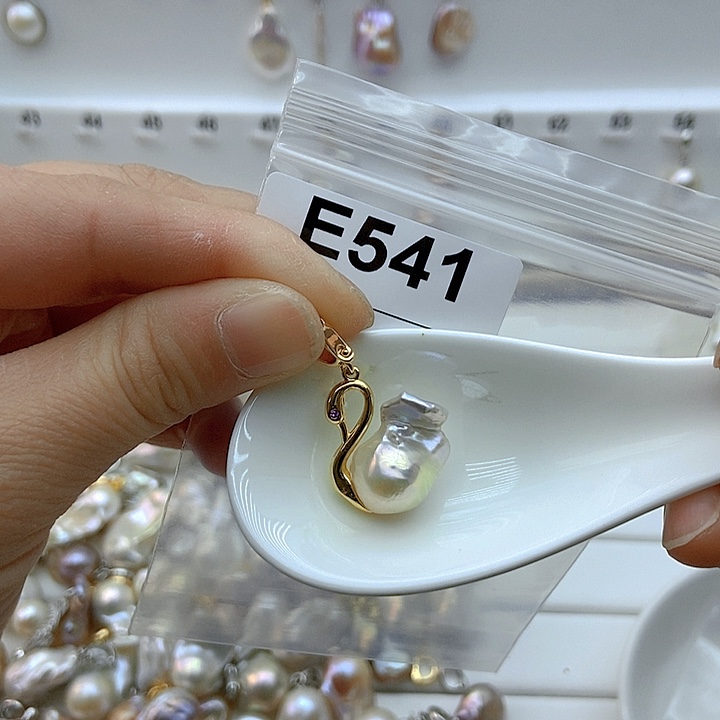 淡水珍珠颈饰银S925镶嵌