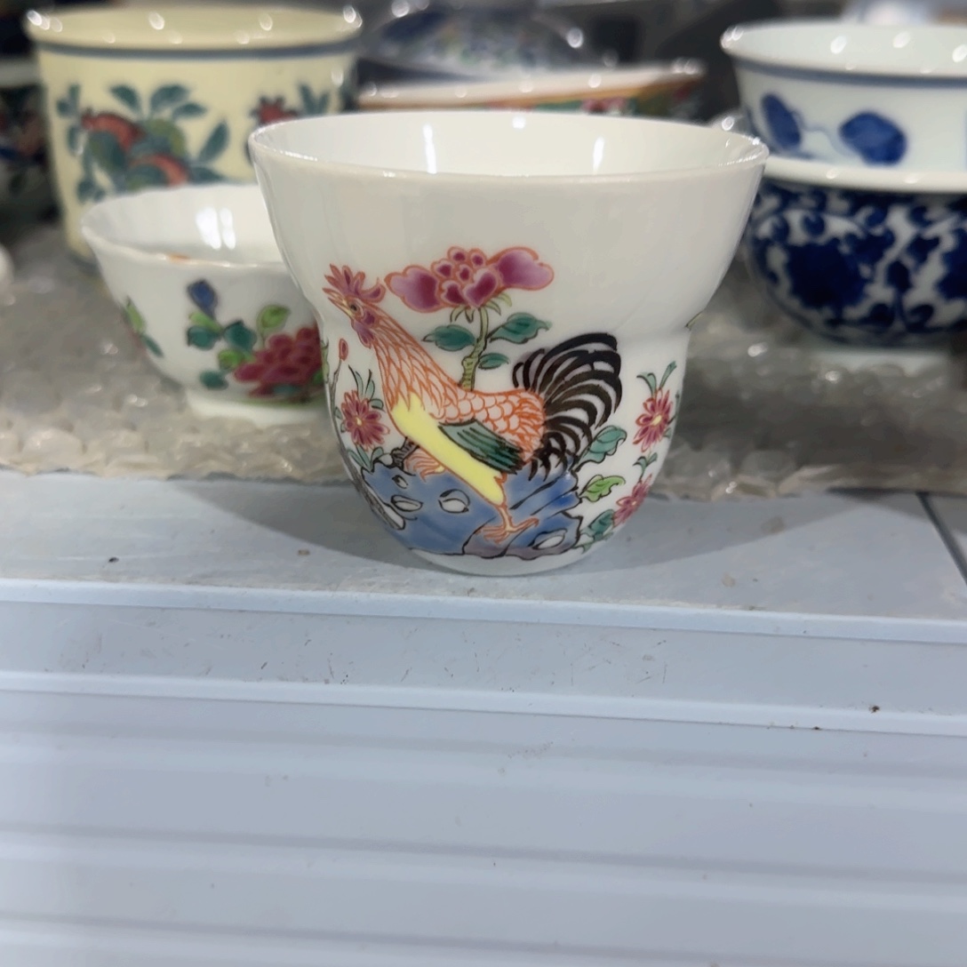 手绘瓷器，全部处理