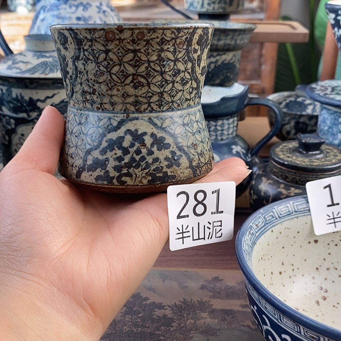 陶手工手绘青花高温陶瓷