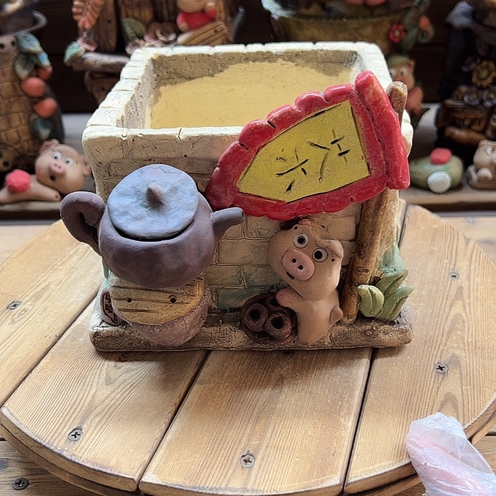 嘻哈多肉花盆百搭