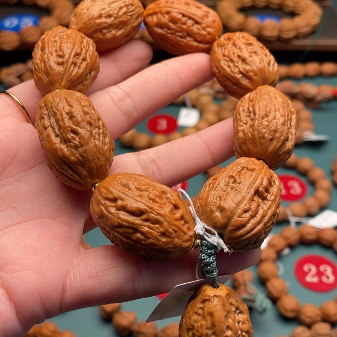 文玩核桃手串21尺寸大枣