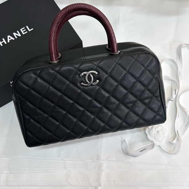 95新 Chanel/香奈儿 多多奢品/香奈儿手柄保龄球包 收藏版 98新