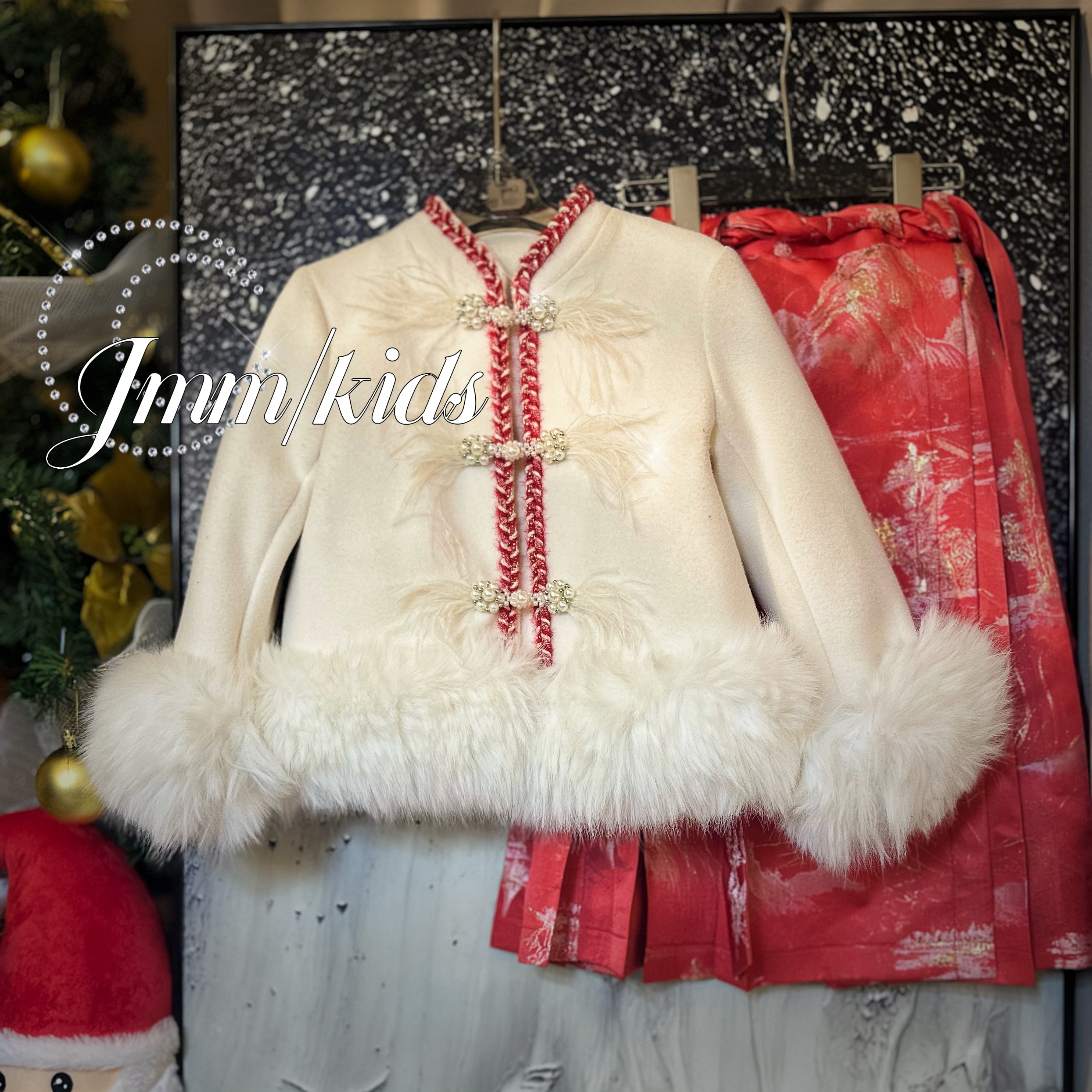 【秋冬款】J140儿童古风加厚中国风马面裙保暖拜年服