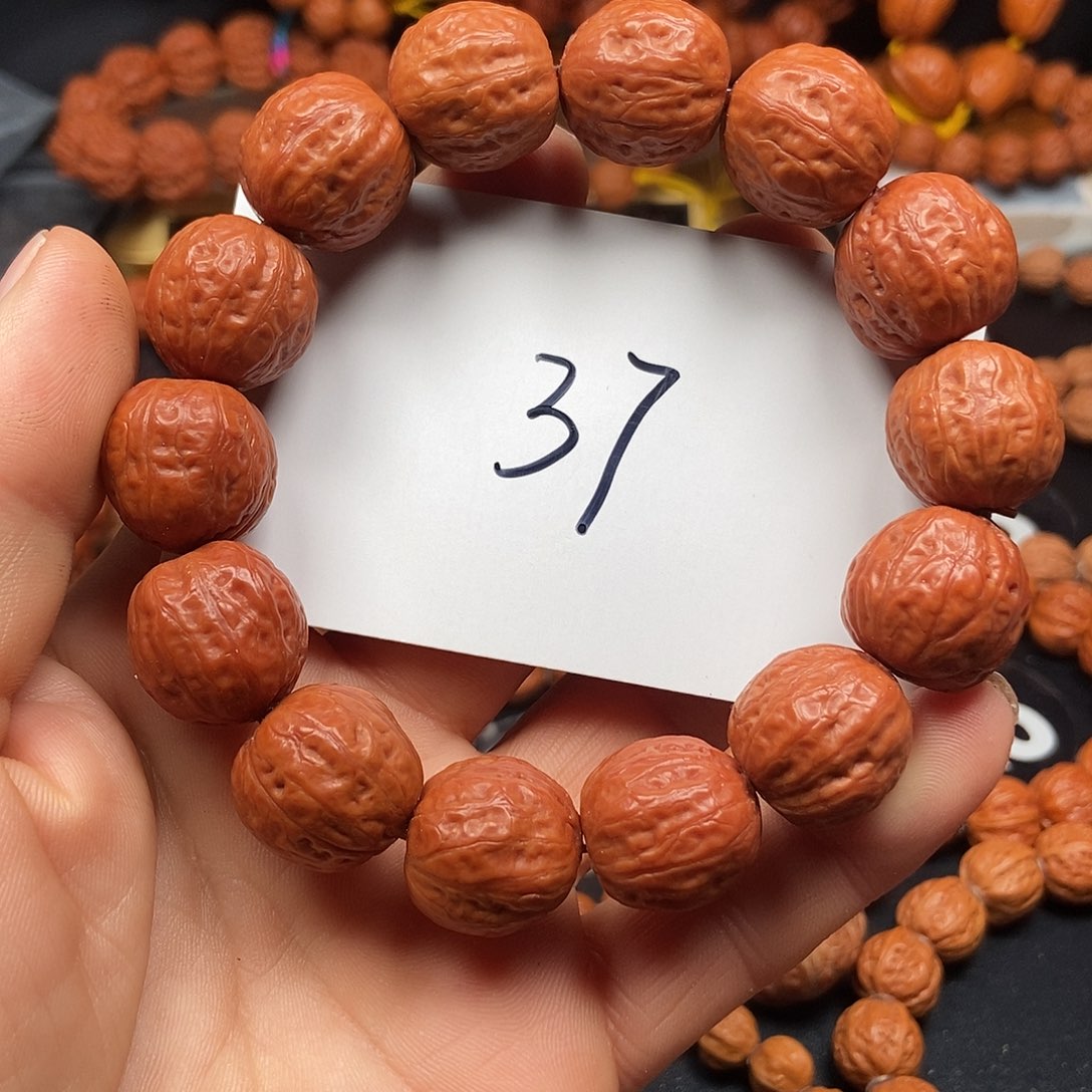 文玩核桃手串光头18
