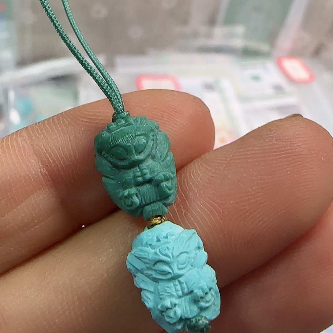 绿松石珠宝半成品未镶嵌