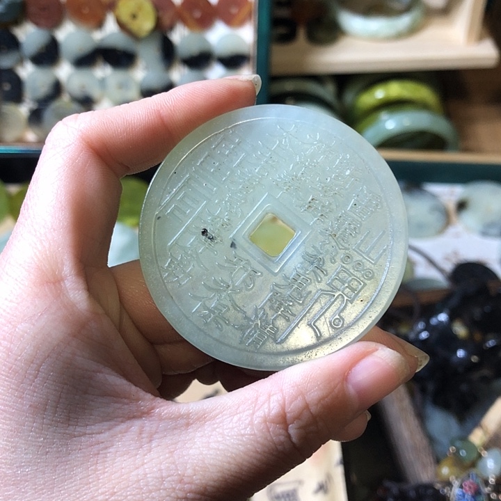 岫玉岫玉挂件未镶嵌