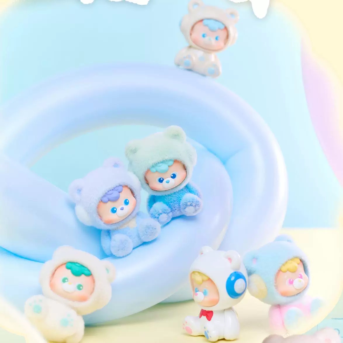 【拆盒】diudiu baby你的小熊冬日系列潮玩盲盒可爱摆件新品手办