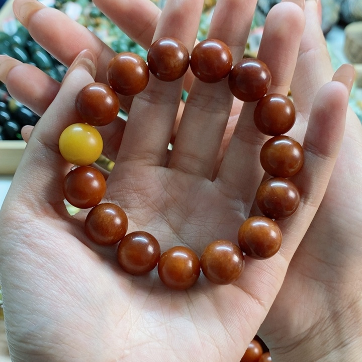 蛇纹石玉手链未镶嵌