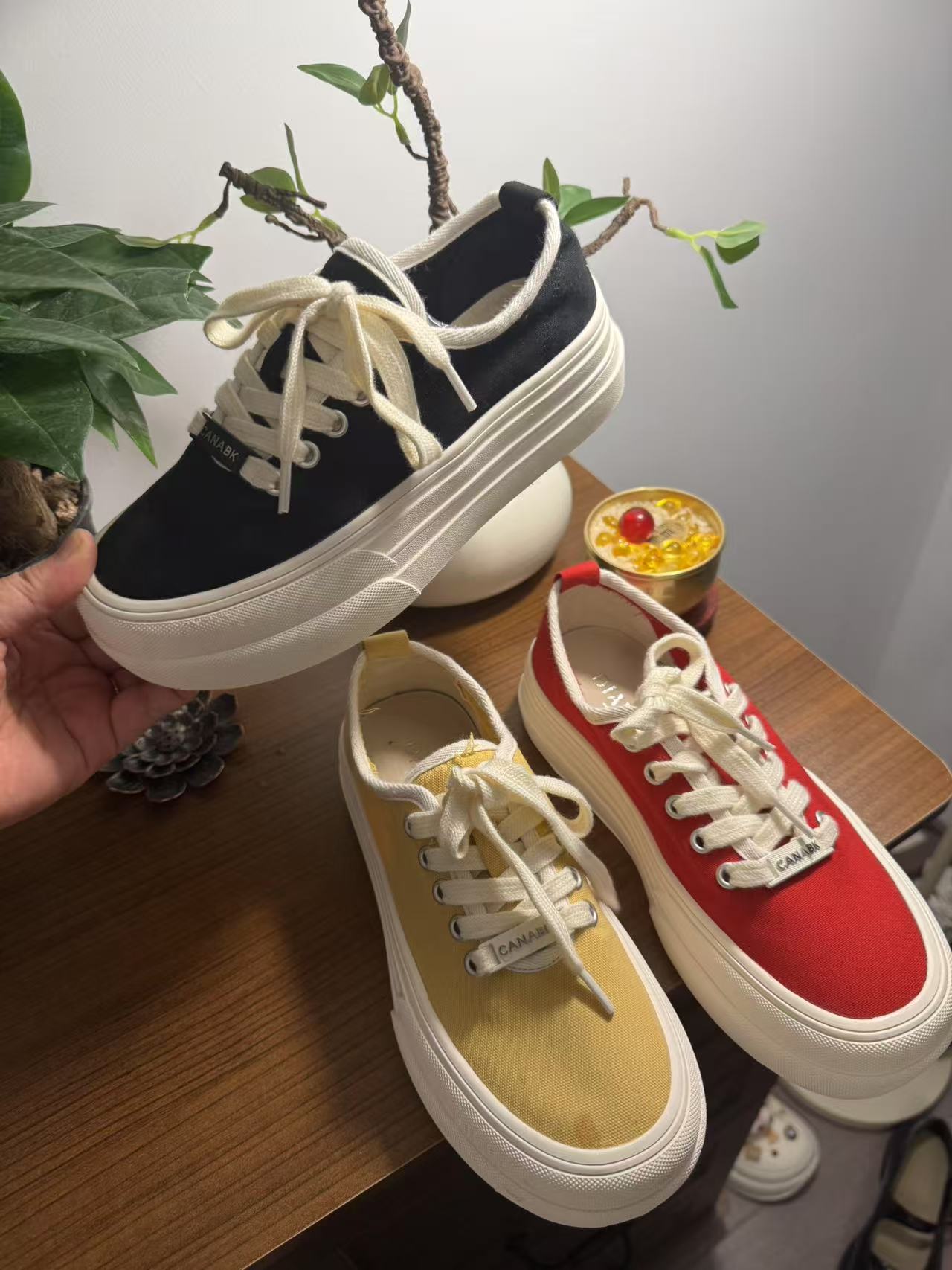 圆头小香风帆布鞋板鞋