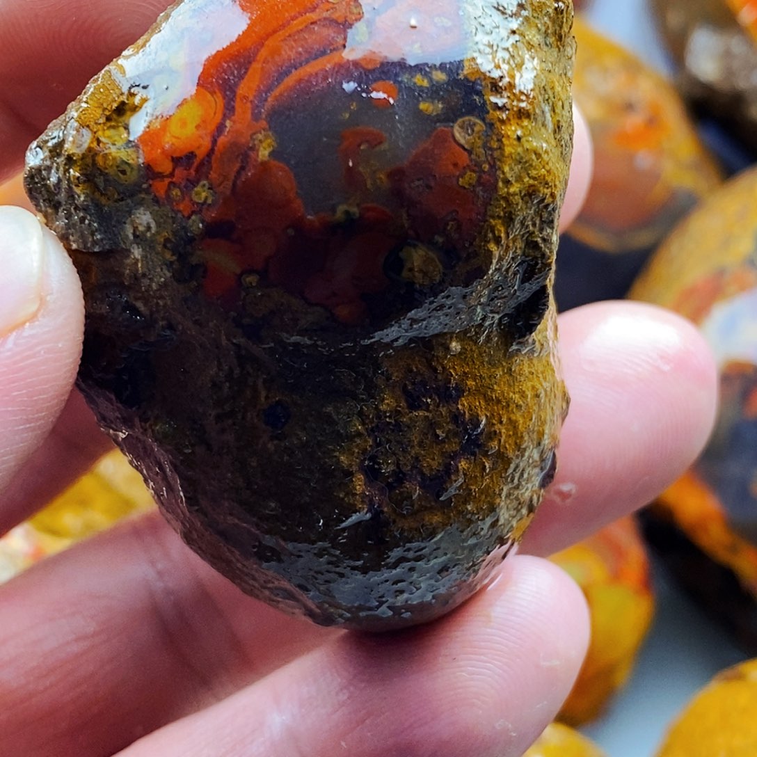 农***拳定制玛瑙足银镀金镶嵌战国红