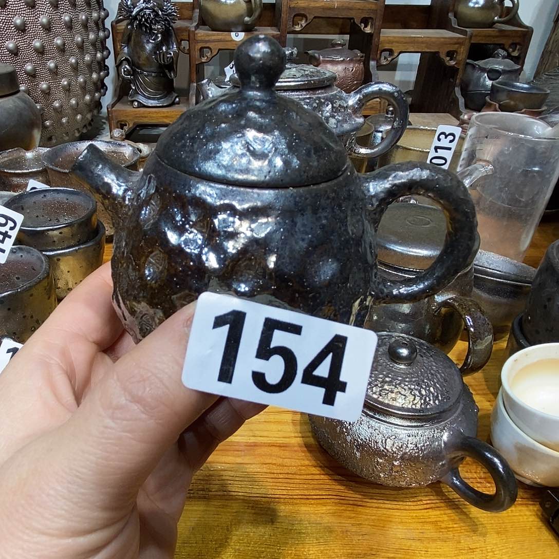 高温柴烧陶泥小壶