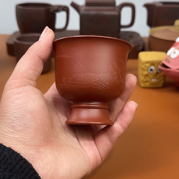 宜兴紫砂瑕疵主人杯杯