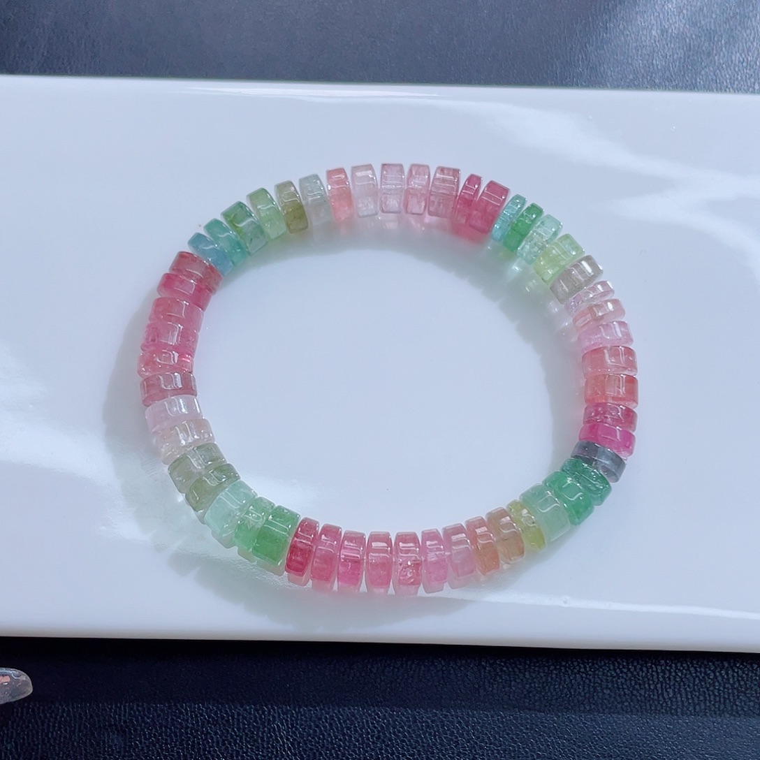 碧玺未镶嵌手链碧玺手链