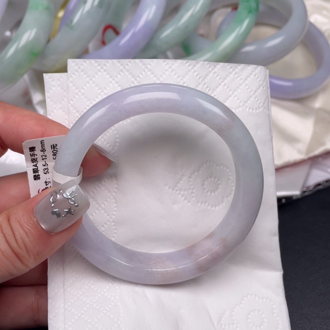 翡翠未镶嵌手镯090