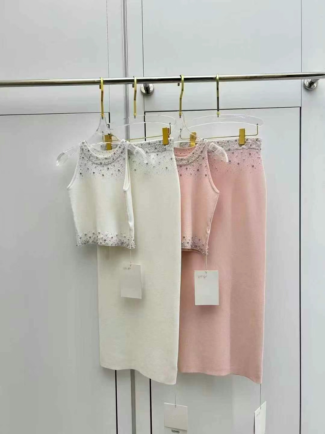 法式轻熟风森系INS风时尚套装针织套装休闲时尚半裙短裙百搭裙子