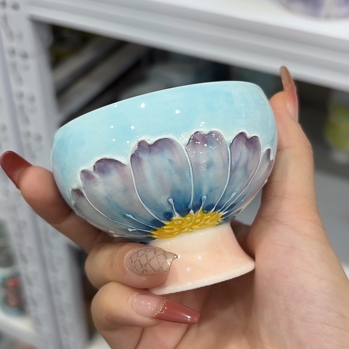 杯景德镇釉下五彩手绘陶瓷