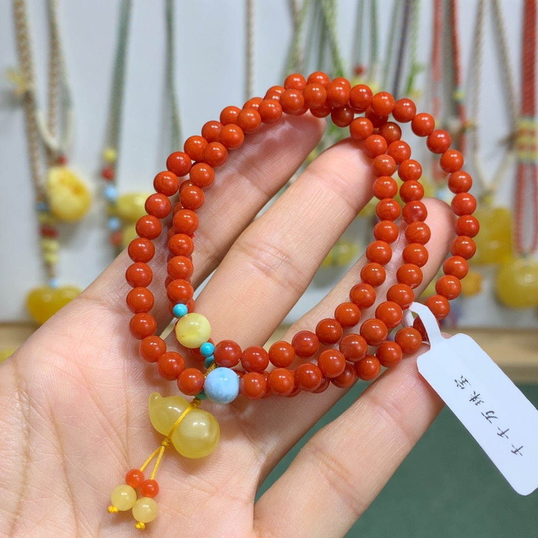 南红玛瑙手链未镶嵌5mm尺寸