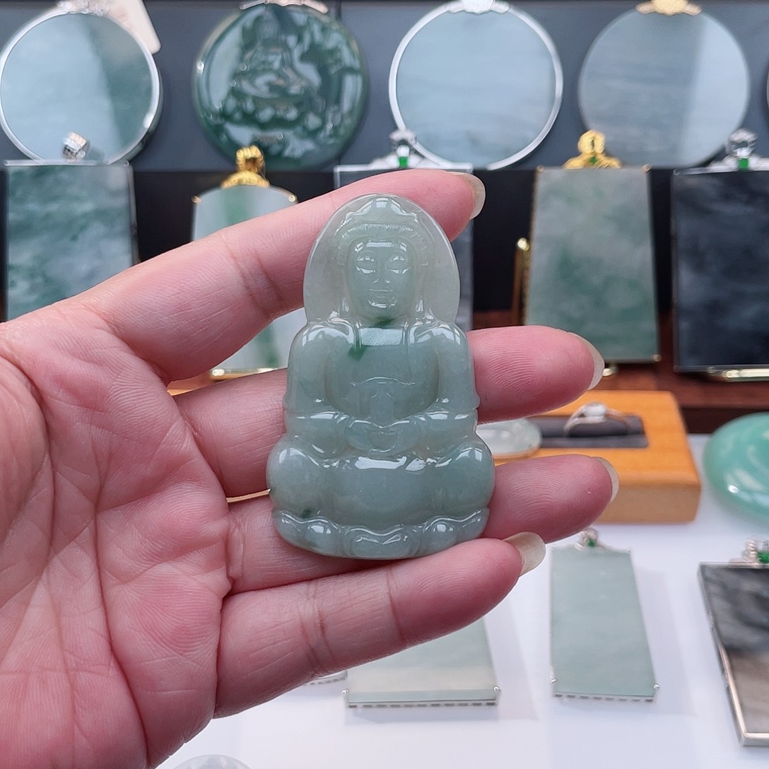 翡翠未镶嵌吊坠(不含链)