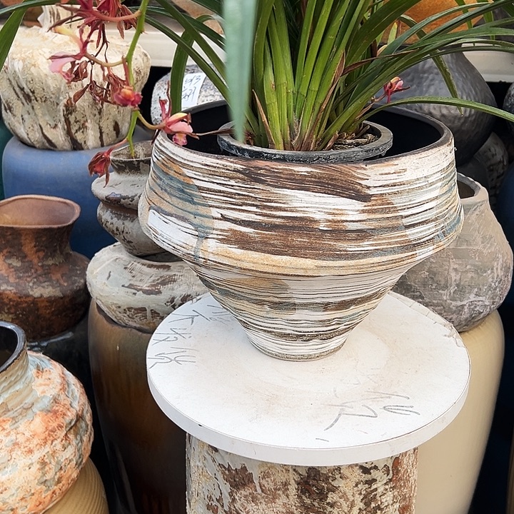 景德镇精品花盆口23高23