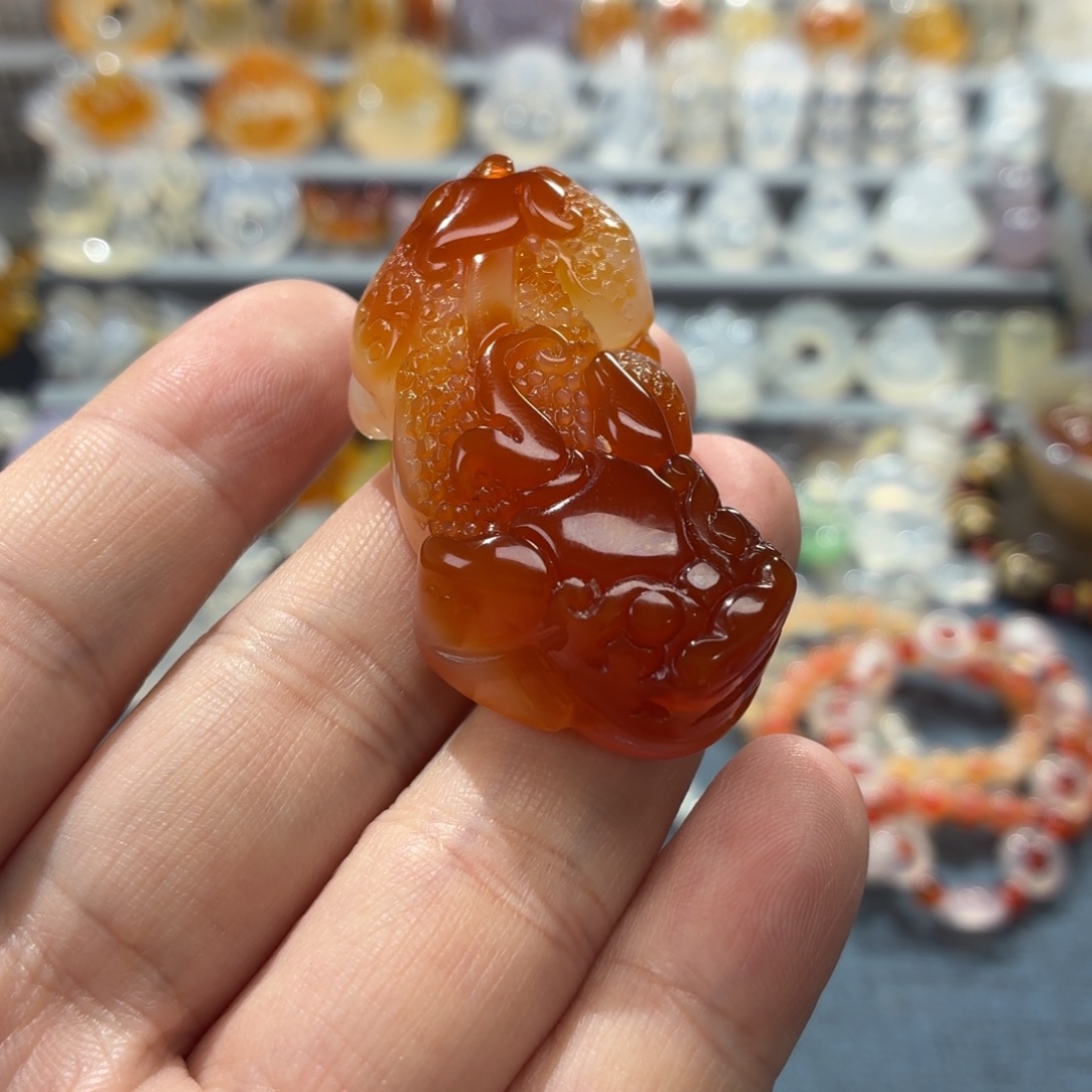 道***然玛瑙/玉髓未镶嵌吊坠(不含链)