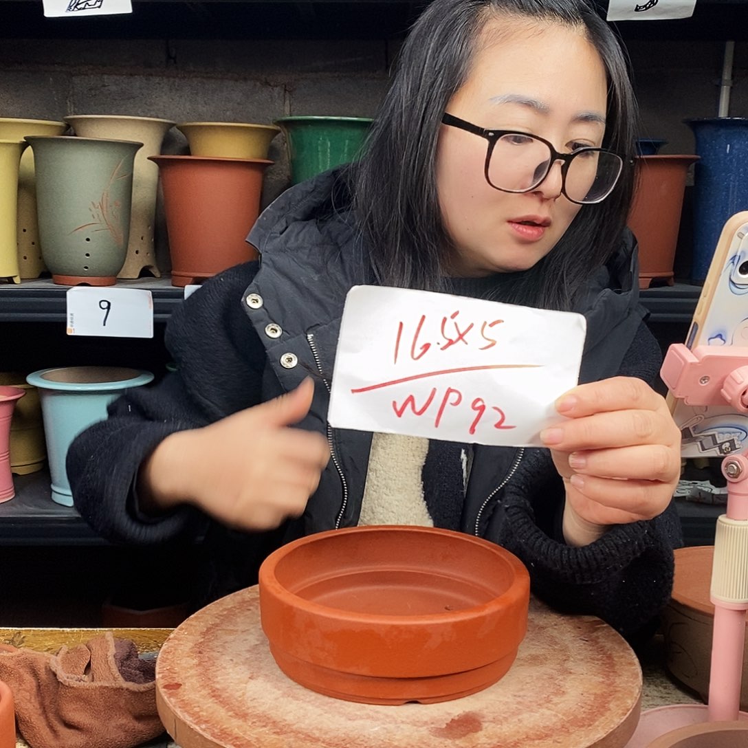 紫砂一只花盆货号WP92