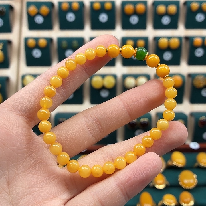 琥珀未镶嵌手链精品