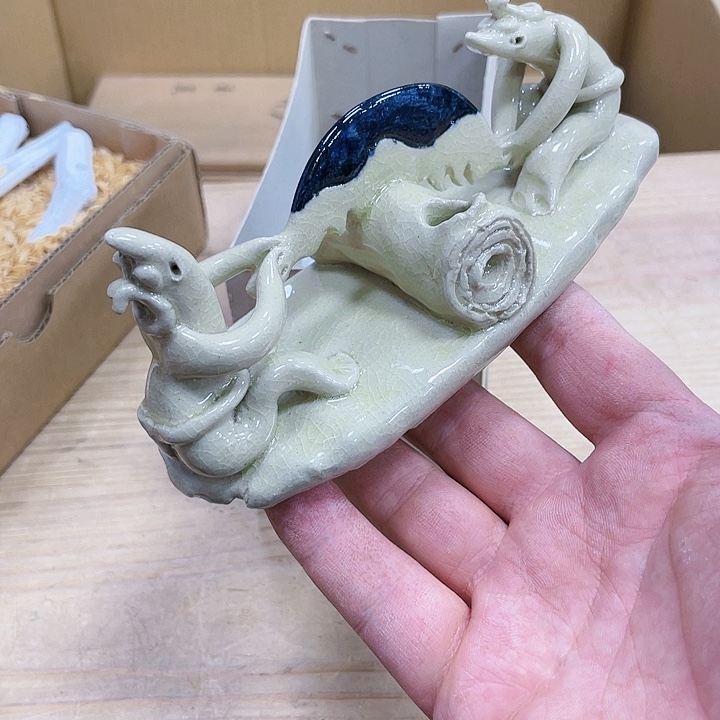 瓷片瓷制作工艺品摆件