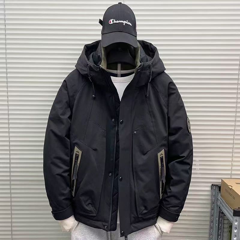 美式户外工装款 进口90绒填充 连帽羽绒极寒防寒服