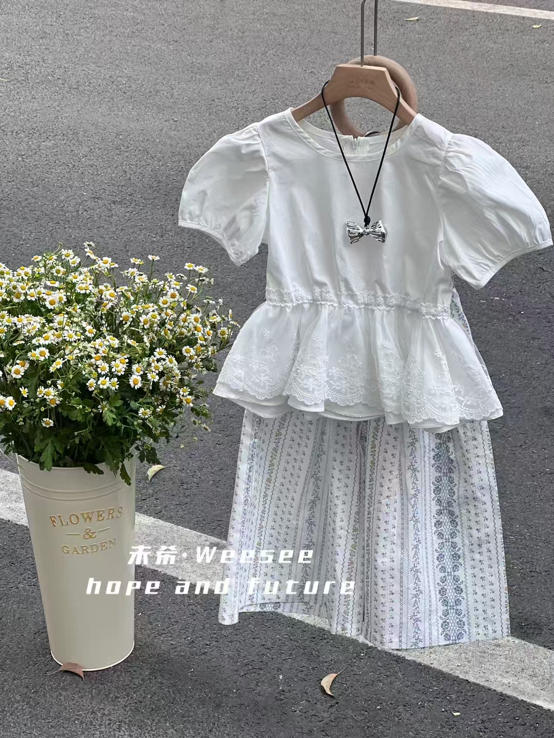 女童新款蓝色裤子 60349