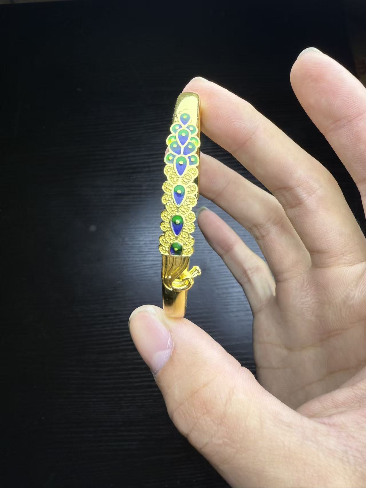 精美摆件 黄孔雀 精美摆件现代工艺品摆件