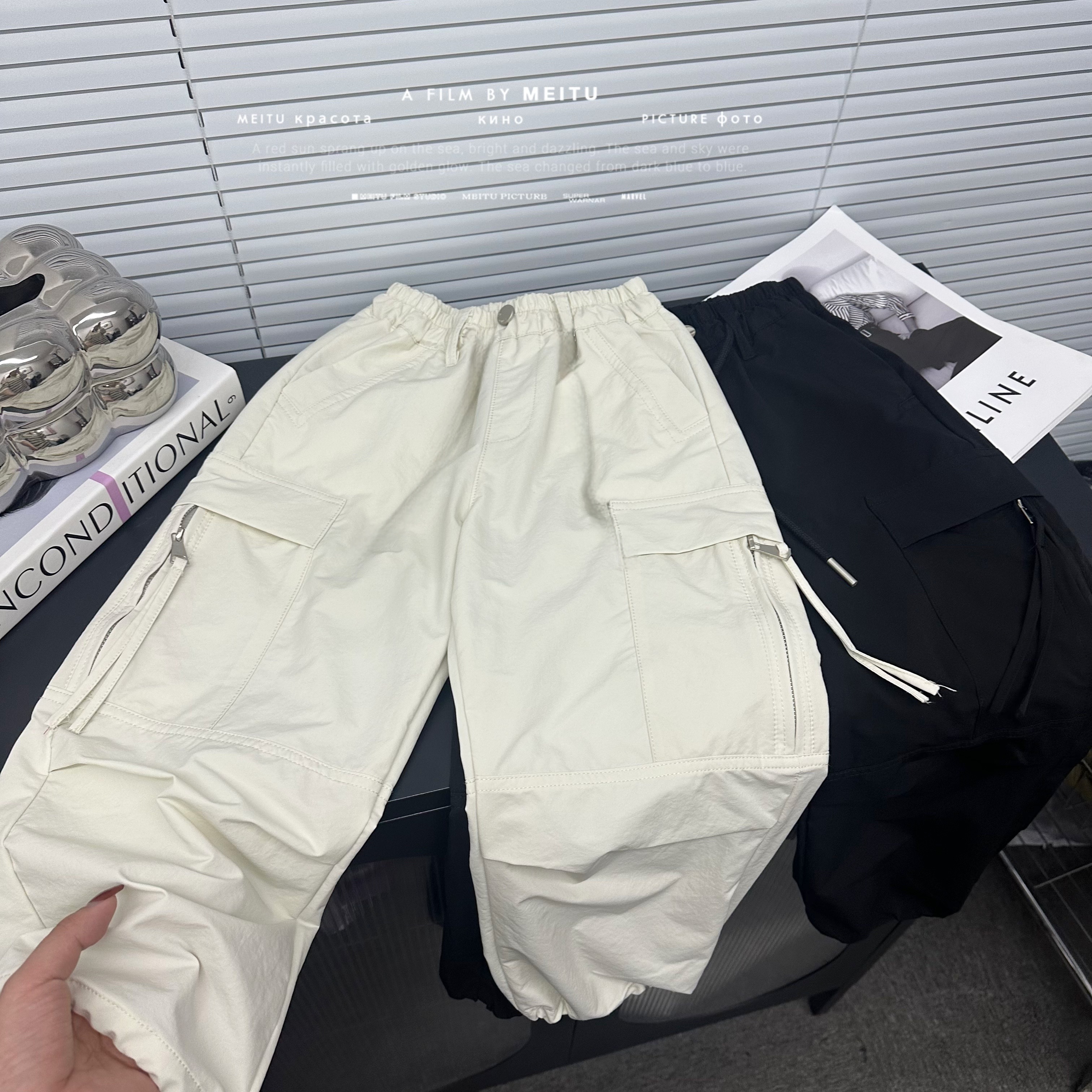 儿童速干裤25夏季男女童透气工装裤韩版中大童时尚百搭运动长裤潮