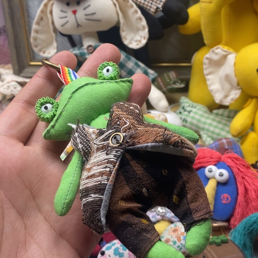 莱赛尔纤维青蛙挂件的