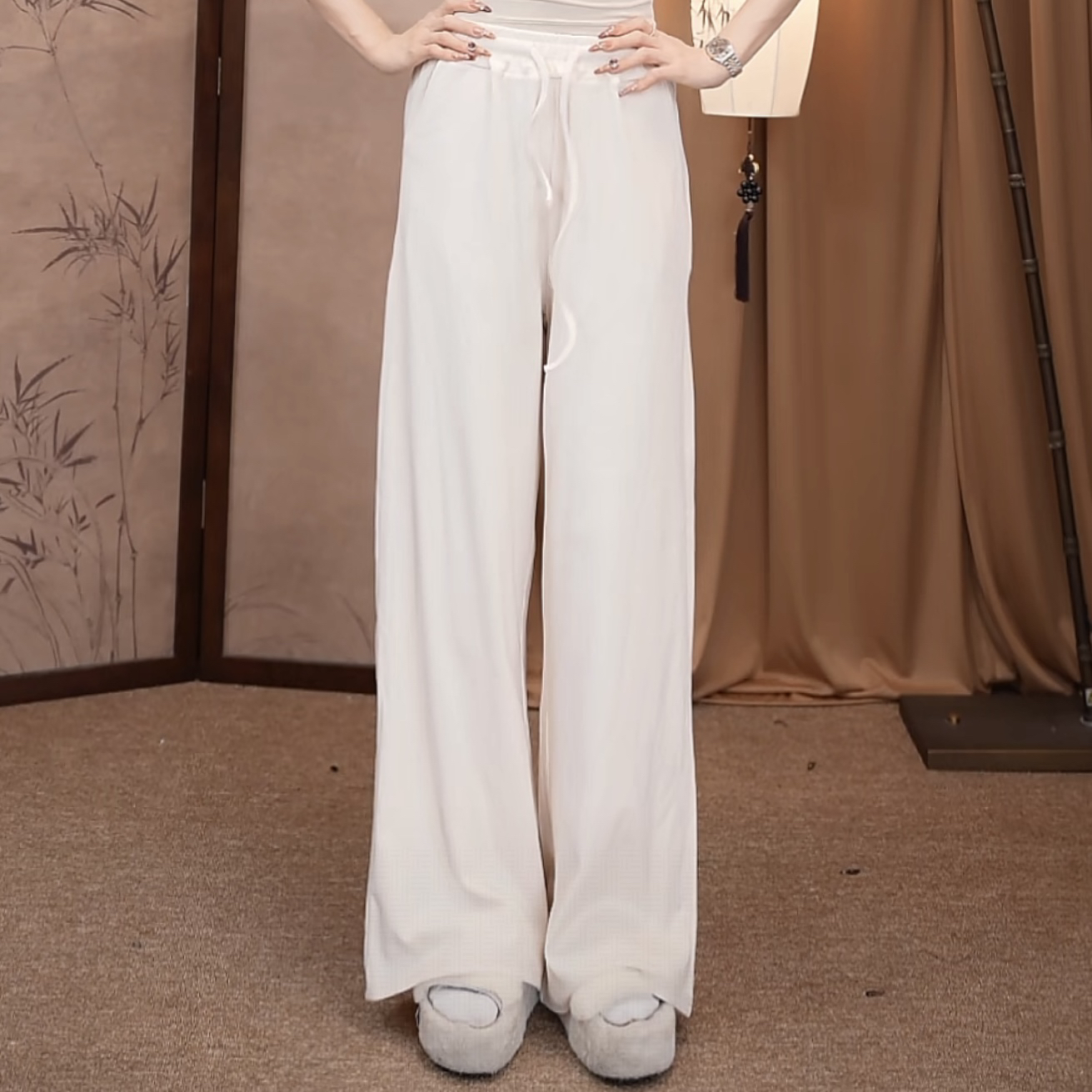 花棠加绒加厚显瘦现代舞练功裤瑜伽普拉提